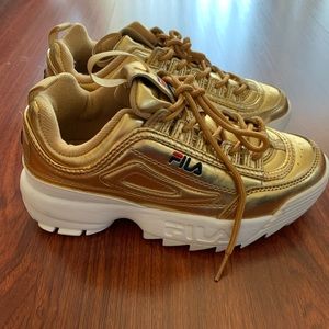 Fila Disruptor II Metálic Gold